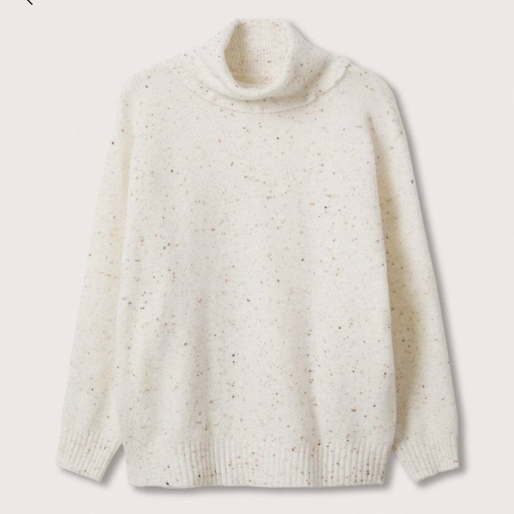 Mango Flecked Knit Sweater